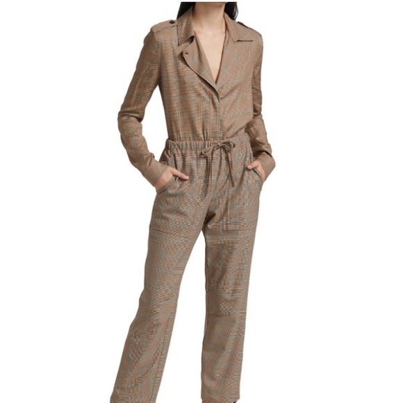 (A54) rag & bone Field Plaid Shirt, Color - Tan Multi, Size Medium - Picture 5 of 16